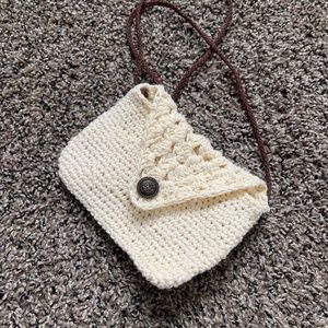 Handmade. Crochet shoulder bag.